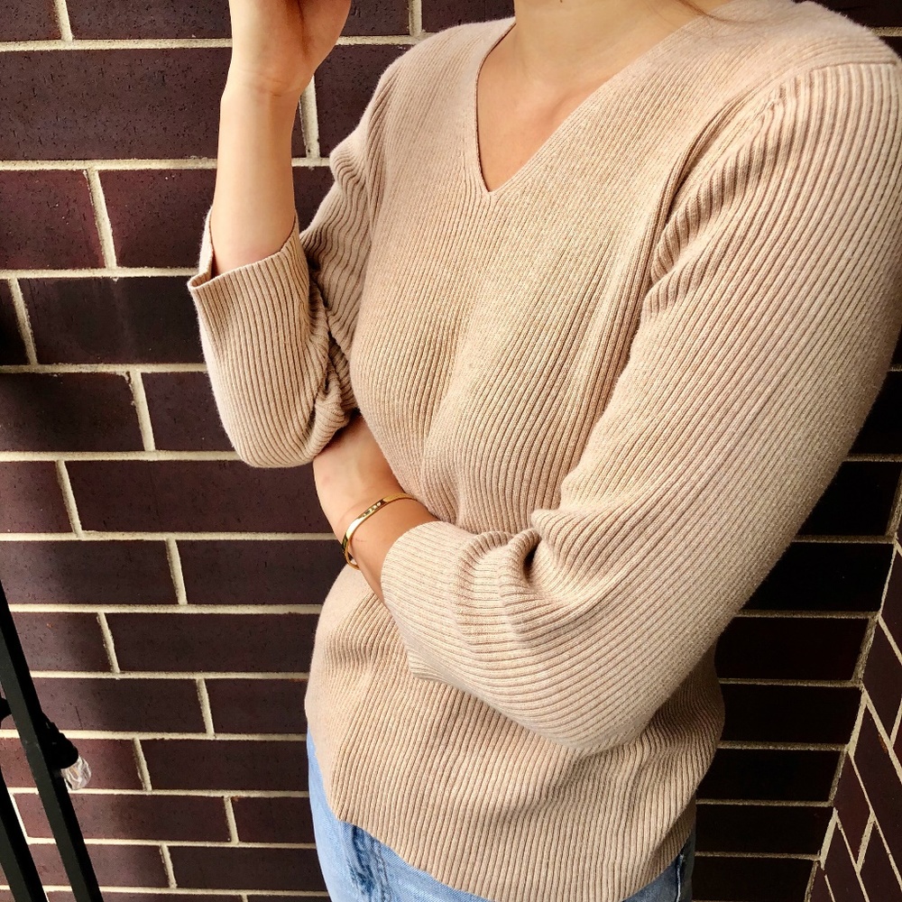 Boho Cozy Casual V Necks Sweater Pullover